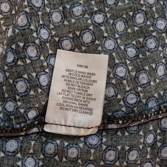 Seed heritage maxi sundress blue geometric pattern - Picture 6 of 7